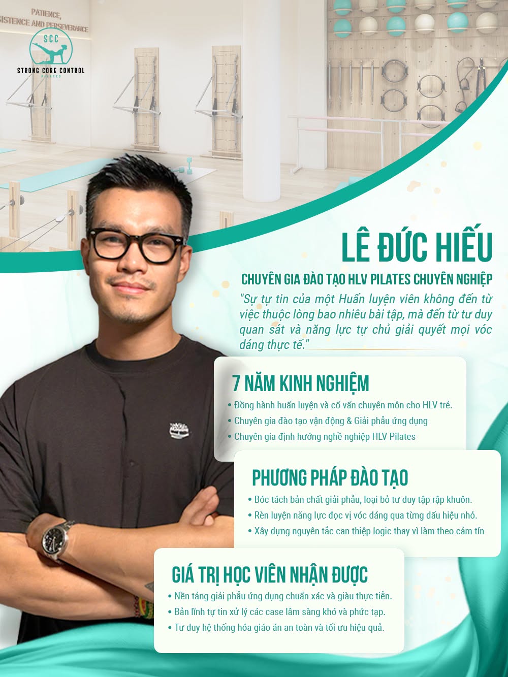 HLV Lê Đức Hiếu — Chuyên gia đào tạo HLV Pilates, 7 năm kinh nghiệm